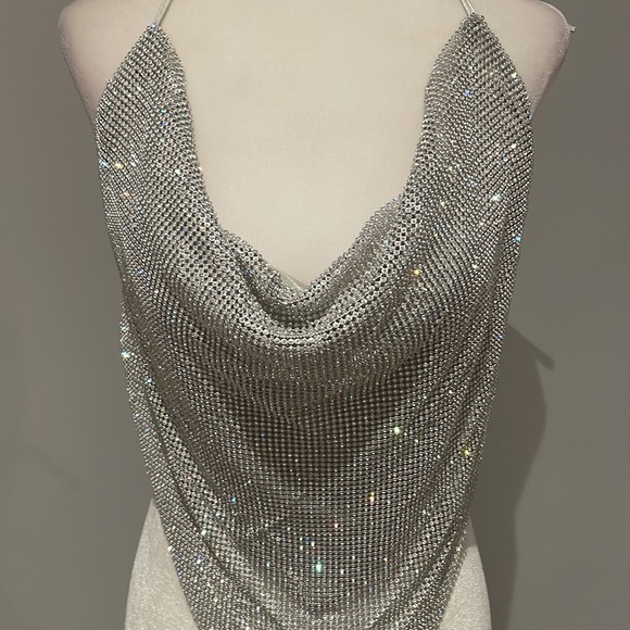 💎2000s inspired sparkle handkerchief top 💎 - Picture 2 of 8